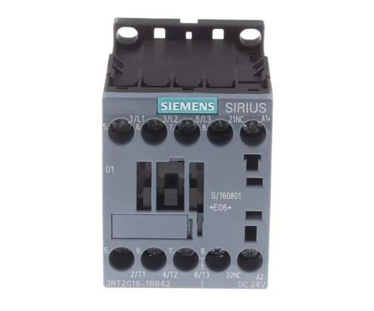 63-7721-35　Siemens 3 Pole Contactor, 9 A, 24 V dc Coil, SIRIUS Innovation, 3NO, 4 kW　3RT2016-1BB42
