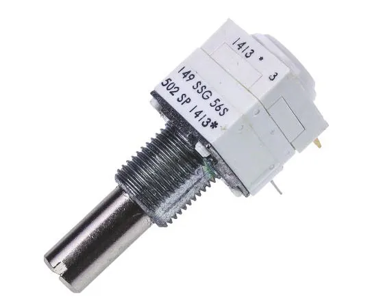 63-7578-53　Vishay 2 Gang Rotary Cermet Potentiometer with a 6.35 mm Dia. Shaft, 5kΩ, ±10%, 1W, Linear 14921F0GJSX13502KA　14921F0GJSX13502KA