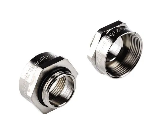 63-7655-21　Lapp M25 → M32 Cable Gland Adapter, Nickel Plated Brass, IP68　52104583