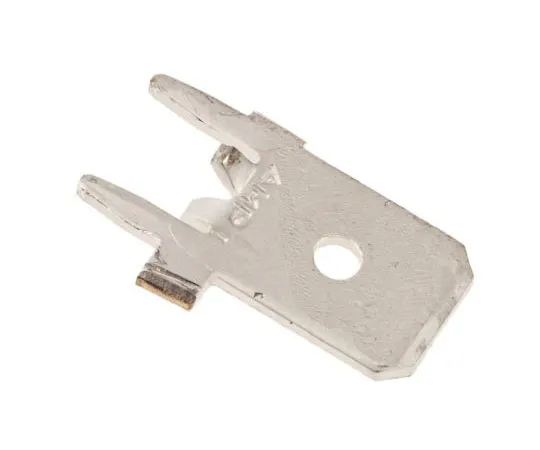 63-7687-05　TE Connectivity Solder Tab Terminal, Uninsulated, Tin over Copper/Nickel Plated, Straight, 6.35 x 0.83mm　63824-1