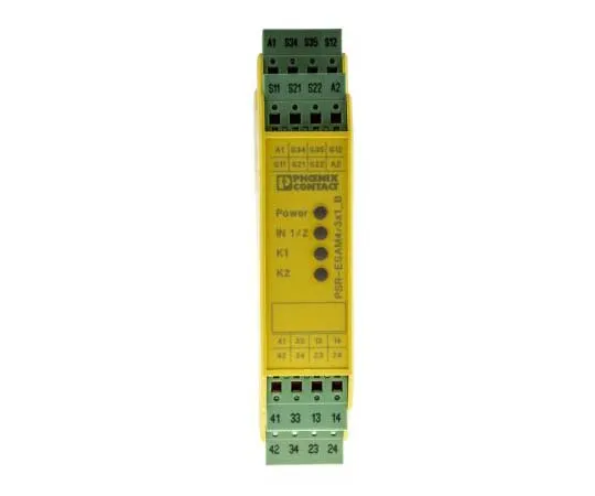 63-7742-84　Phoenix Contact PSR-SPP-24UC/ESAM4/3X1/1X2/B 24 V ac/dc Safety Relay Dual Channel With 3 Safety Contacts　2900510