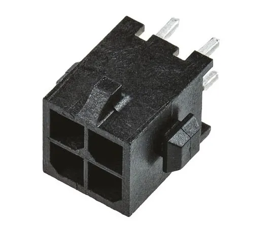 63-7588-89　TE Connectivity Micro MATE-N-LOK, 4 Way, Straight PCB Header　3-794630-4