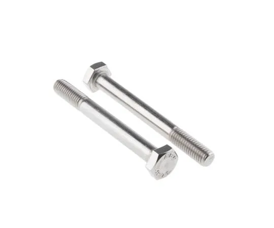 63-7596-38　Plain Stainless Steel Hex Bolt, M10 x 90mm　508-1060