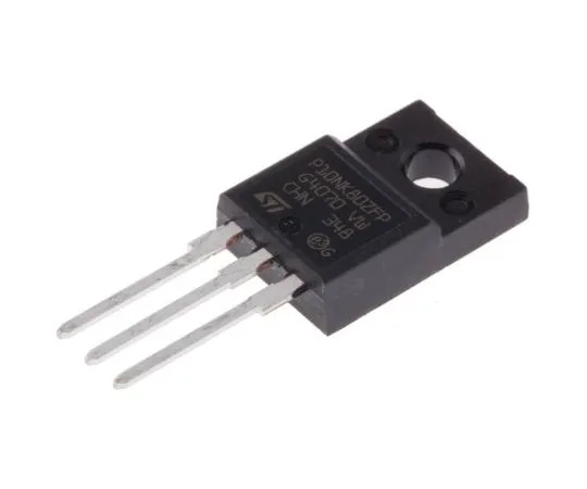 63-7694-26　STP10NK80ZFP N-Channel MOSFET, 9 A, 800 V MDmesh, SuperMESH, 3-Pin TO-220FP STMicroelectronics　STP10NK80ZFP