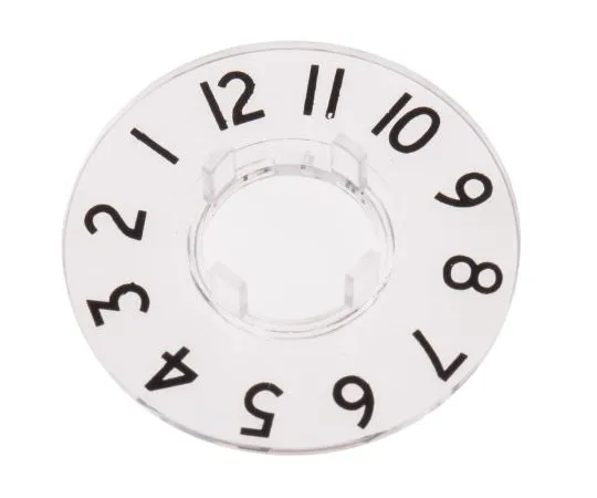 63-7564-87　RS Pro Potentiometer Dial, Clear, 11.1mm Shaft, For Use With Collet Knob　468-0650