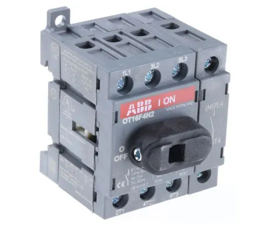 63-7692-01　ABB 7.5 kW 4 Non F***d Isolator Switch, 750 V ac, IP20　OT16F4N2  1SCA104829R1001