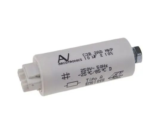 63-7552-40　KEMET 10μF Polypropylene Capacitor PP 250V ac ±10% Tolerance Cable Mount C3B Series　C3B2AD45100B20K