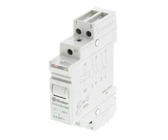 63-7600-54　DPST DIN Rail Latching Relay 16 A, 24V dc　20.23.9.024.0000