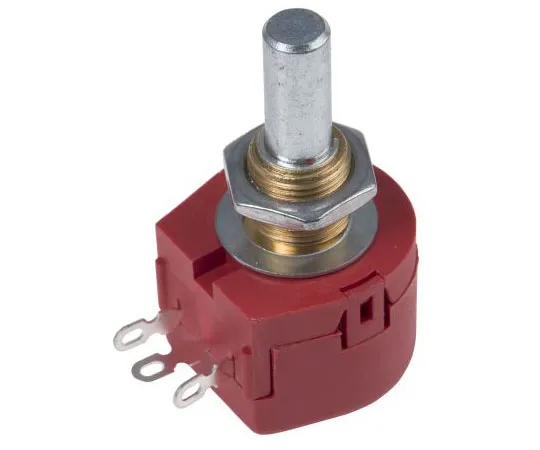 63-7593-43　TE Connectivity 1 Gang Rotary Wirewound Potentiometer with a 6.35 mm Dia. Shaft, 2.5kΩ, ±10%, 1W, Linear TW1252KA　TW1252KA