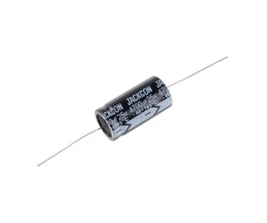 63-7728-59　RS PRO 4700μF 25V dc Aluminium Electrolytic Capacitor, Through Hole 18 (Dia.) x 36mm +105°C 18mm 36mm　170-1146