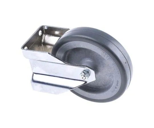 63-7742-58　RS PRO Fixed Castor Wheel, 60kg Load Capacity, 100mm Wheel Diameter　712-4857