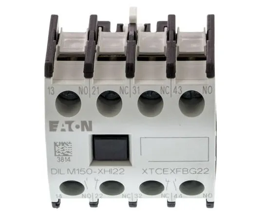 63-7602-97　Eaton DILM, 2NO/2NC (4), Auxiliary Contact, Front Mount, 4 A ac, 10 A dc　277950 & DILM150-XHI22