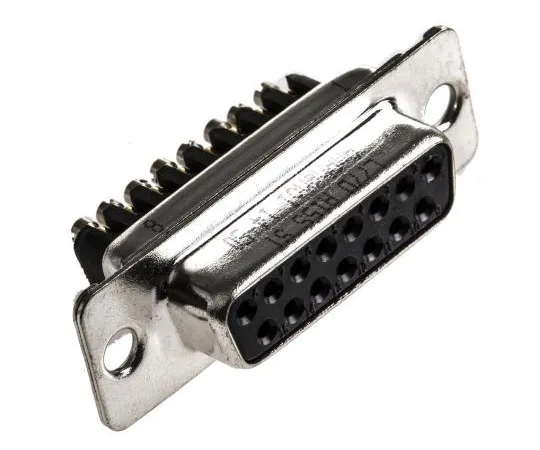 63-7637-72　Amphenol L77D Series 2.74mm Pitch 15 Way Straight Female Screw Terminal D-sub Connector　L77D A15S ST