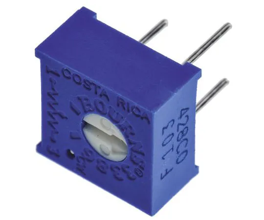 63-7608-92　10kΩ Through Hole Trimmer Potentiometer 0.5W Top Adjust Bourns 3386 Series　3386F-1-103LF