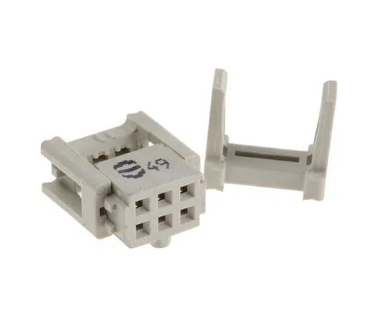 63-7703-63　Harting 6-Way IDC Connector Socket for Cable Mount, 2-Row　9185066813