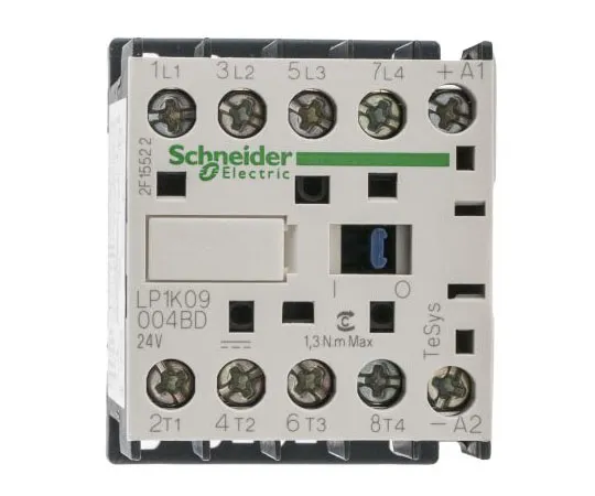 63-7632-45　Schneider Electric 4 Pole Contactor, 20 A, 24 V dc Coil, TeSys K, 4NO　LP1K09004BD