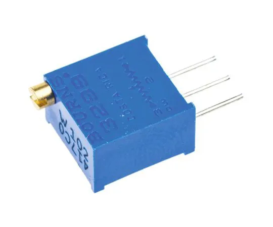 63-7608-36　1kΩ Through Hole Trimmer Potentiometer 0.5W Top Adjust Bourns 3299 Series　3299W-1-102LF