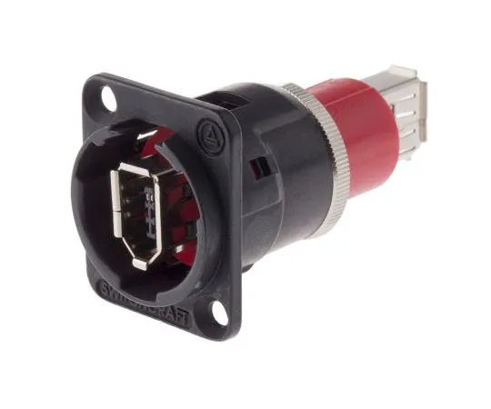 63-7656-85　Switchcraft EH, Firewire 400 Series 6 Way Straight Panel Mount Firewire Connector Socket　EHFW2BPKG
