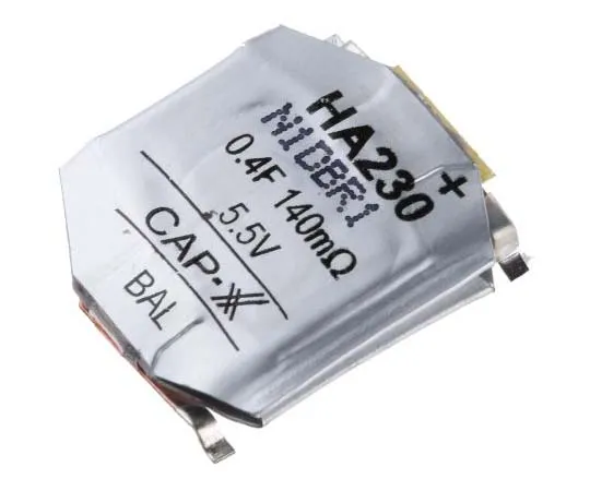63-7739-33　CAP-XX 0.4F Supercapacitor EDLC ±20% Tolerance Supercap H Series 5.5V dc　HA230F