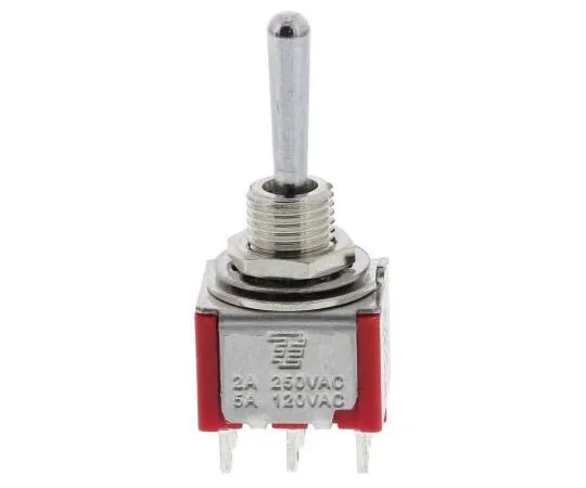 63-7735-96　TE Connectivity Double Pole Double Throw (DPDT) Toggle Switch, On-On-On, PCB　3-1825139-4