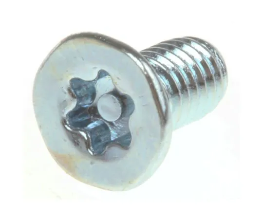 63-7573-86　Bright Zinc Plated Flat Steel Tamper Proof Security Screw, M3 x 6mm　482-8111