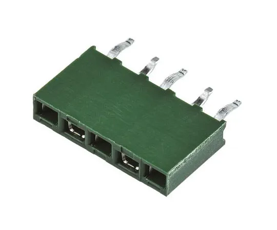 63-7588-65　TE Connectivity AMPMODU HV100 Series 2.54mm Pitch 5 Way 1 Row Straight PCB Socket, Through Hole, Solder Termination　215297-5