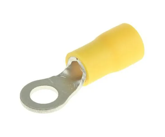 63-7696-16　JST FV Series Insulated Crimp Ring Terminal, M5 (#10) Stud Size, 2.6mm² to 6.6mm² Wire Size, Yellow　FVWS5.5-5(LF)