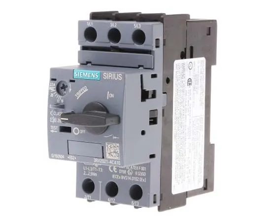 63-7722-03　Siemens Sirius Innovation 690 V Motor Protection Circuit Breaker, 3P Channels, 17 → 22 A, 4 kA　3RV2021-4CA10