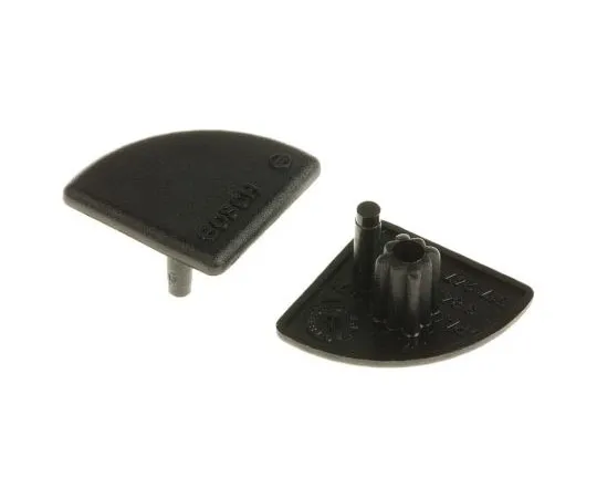 63-7562-73　Bosch Rexroth Black PP Corner Bracket Cap 20 mm strut profile , Groove 6mm　3842548827