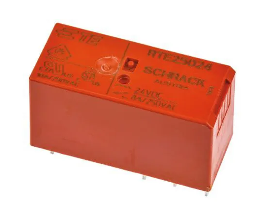 63-7679-91　TE Connectivity DPDT Non-Latching Relay PCB Mount, 24V dc Coil, 8A　RTE25024