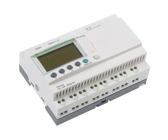 63-7565-45　Schneider Electric Zelio Logic Module, 24 V dc Relay, 12 x Input, 8 x Output With Display　SR2A201BD
