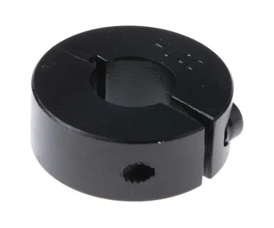 63-7699-13　Huco Collar One Piece Clamp Screw, Bore 10mm, OD 24mm, W 9mm, Steel　46101010