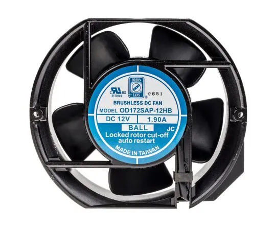 63-7646-51　RS PRO Axial Fan, 172 x 51mm, 230cfm, 5W, 12 V dc　624-6577
