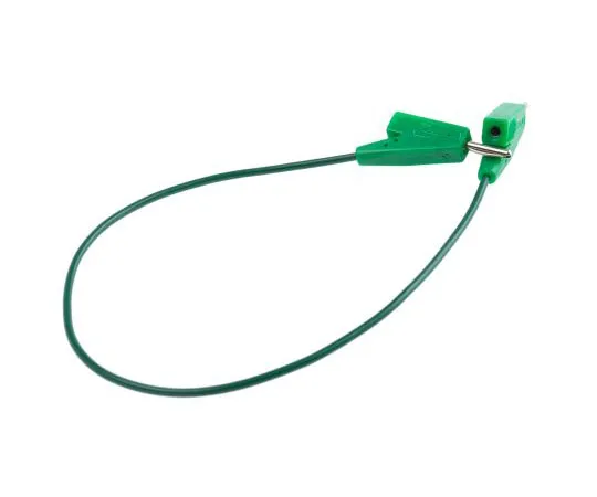 63-7612-72　Radiall 2 mm Test lead, 5A, 250V ac, Green, 20cm Lead Length　R929102/C290002-20CM