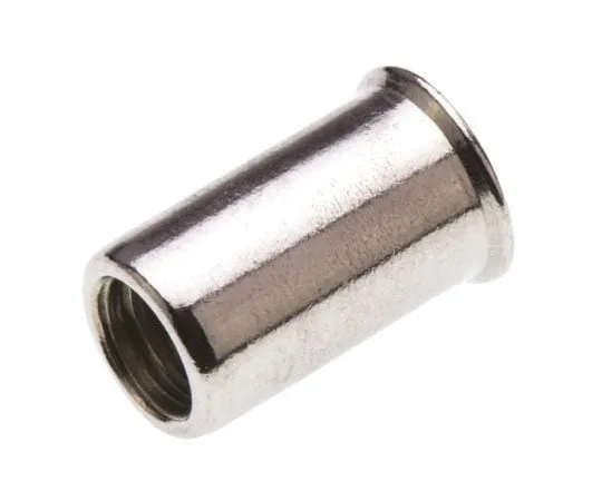 63-7645-77　POP Plain, M5 Stainless Steel Threaded Insert, 7.8mm diameter 7mm Depth 11.8mm　PTRO-0530-500