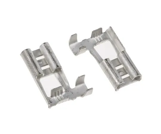 63-7681-78　TE Connectivity FASTON .250 Series Uninsulated Crimp Flag Terminal, 0.5mm² to 1.5mm², 20AWG to 15AWG, Tin Plated　180430-2