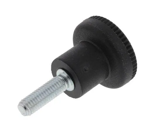 63-7550-92　RS PRO Black Polymer Knob, M5 x 16　448-8886