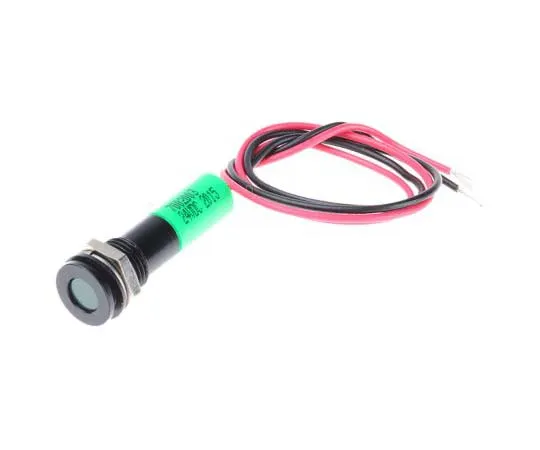 63-7709-05　RS PRO Green Indicator, 24 V dc, 8mm Mounting Hole Size, Lead Wires Termination, IP67　700-2003
