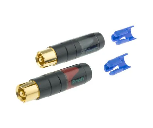 63-7578-30　Neutrik Black Cable Mount RCA Plug With Gold over Nickel Plated Contacts, 16A　NF2C-B/2