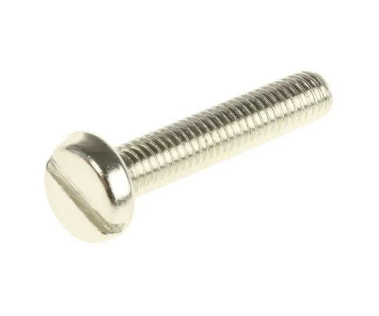 63-7574-12　RS Pro, M3 Pan Head, 16mm Brass Slot Nickel Plated0.5　482-8537