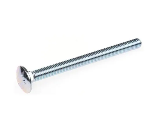 63-7601-97　Bright Zinc Plated Steel Coach Bolt, M8 x 100mm　512-1102