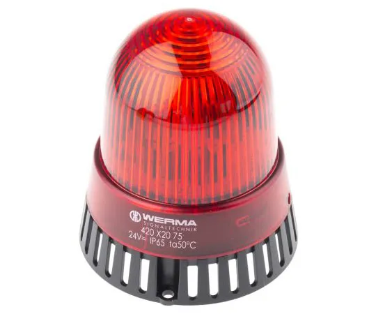 63-7616-03　420 Sounder Beacon, Red LED, 24 V ac/dc　42012075