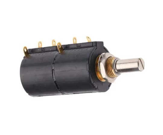 63-7701-62　Bourns 2 Gang 10 Turn Rotary Wirewound Potentiometer with a 6.35 mm Dia. Shaft, 5kΩ, ±3%, 2W, Linear 3549S-2AA-502/502A　3549S-2AA-502/502A