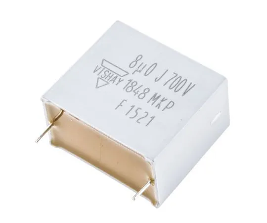 63-7689-43　Vishay 8μF Polypropylene Capacitor PP 700V dc ±5% Tolerance Through Hole MKP1848 Series　MKP1848580704K2