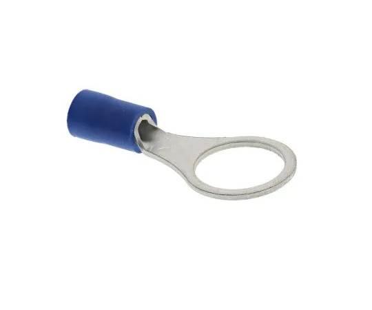 63-7696-02　JST FV Series Insulated Crimp Ring Terminal, 10mm Stud Size, 1mm² to 2.6mm² Wire Size, Blue　FVWS2-10