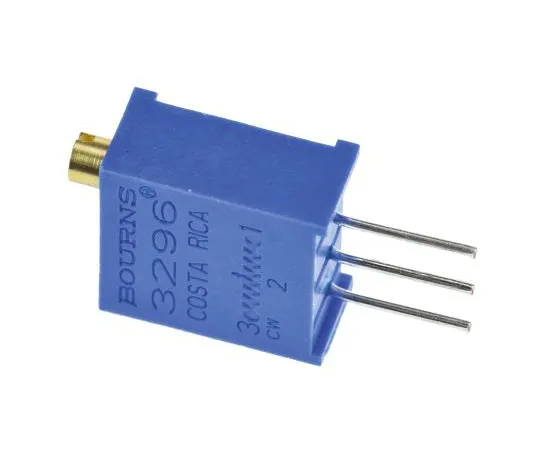 63-7608-09　1kΩ Through Hole Trimmer Potentiometer 0.5W Top Adjust Bourns 3296 Series　3296W-1-102LF