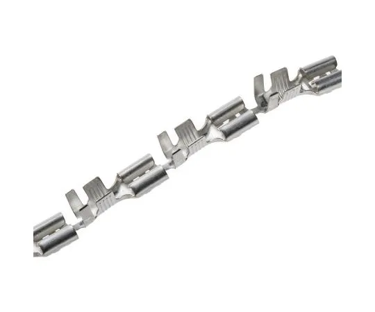 63-7667-14　TE Connectivity FASTIN-FASTON .250 Series Crimp Receptacle, 6.35 x 0.81mm, 4mm² to 6mm², 11AWG to 9AWG, Tin Plated　180351-2