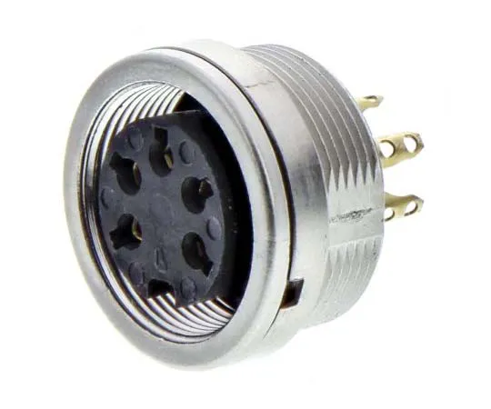 63-7706-86　Lumberg 5 Pole Din Socket Socket, DIN EN 60529, 5A, 250 V ac IP68　0304 05-1