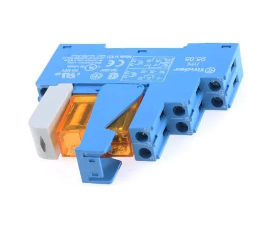 63-7646-09　Finder 24V ac DIN Rail Interface Relay Module, DPDT　48.52.8.024.0060SPA