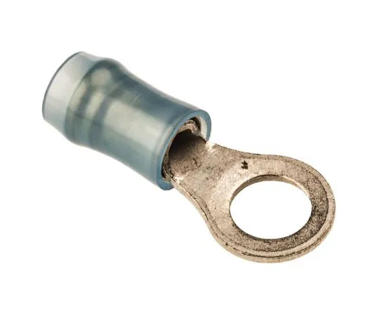 63-7557-16　TE Connectivity PIDG Series Insulated Crimp Ring Terminal, M5 Stud Size, 1mm² to 2.6mm² Wire Size, Blue　130094